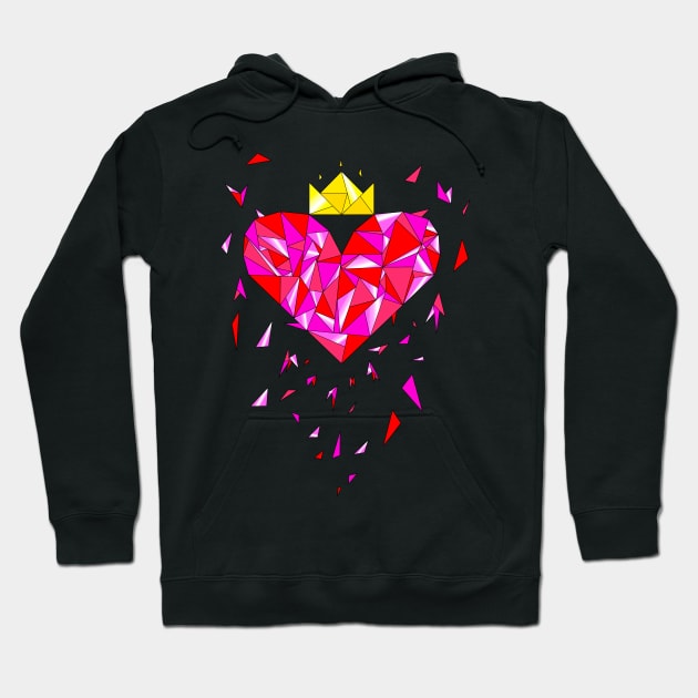 Broken Pieces Shine Hoodie by Braincave